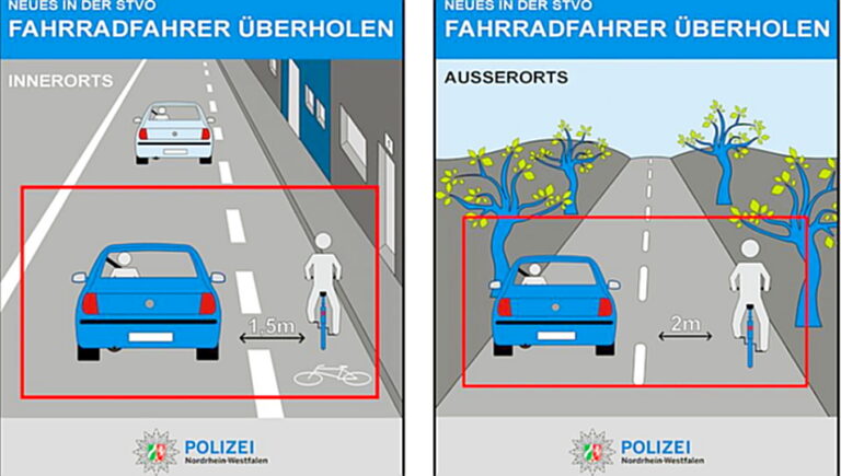Neues in der STVO. Fotoquelle: Polizei NRW