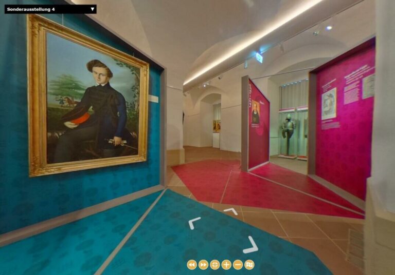 Virtueller Rundgang der Sonderausstellung „Herrschaftszeiten?! 900 Jahre Haus Lippe“. Foto: Strohmeier Medien Werbeagentur.