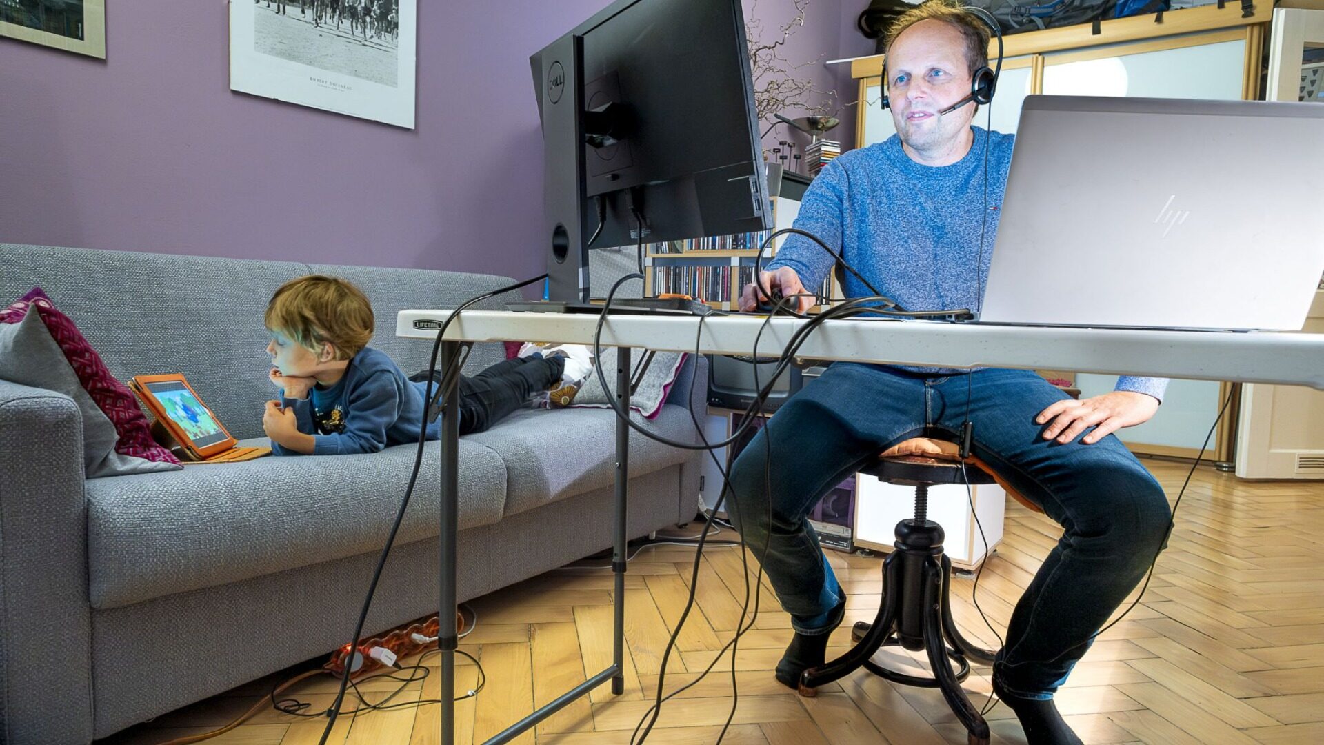 Fotomotiv aus der neuen Ausstellung "Homeoffice", die am Sonntag im LWL-Museum Ziegelei Lage eröffnet. Foto: Werner Bachmeier
