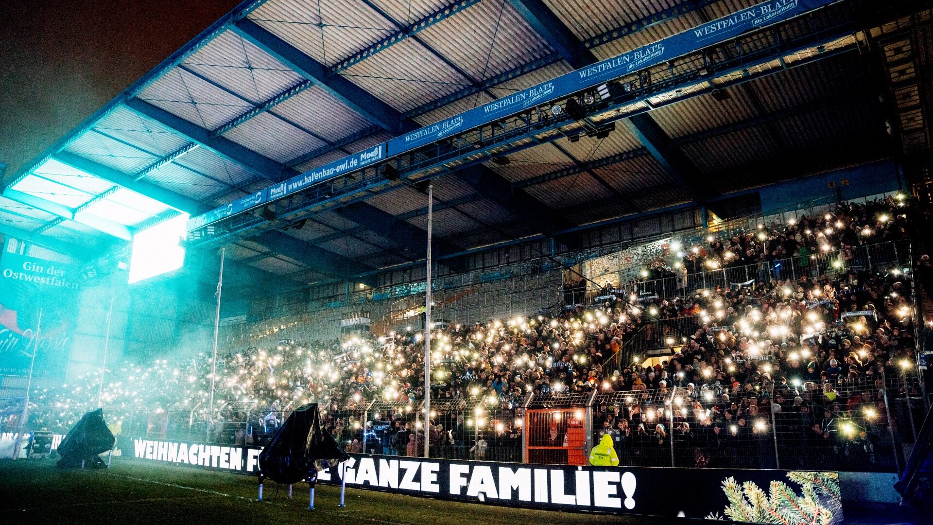 Zur Premiere kamen 2024 mehr als 18.000 Zuschauer in die SchücoArena. In diesem Jahr wird auch der Oberrang der Osttribüne für den Ticketverkauf freigegeben, sodass weitere Platzkapazitäten entstehen. Foto: Bielefeld Marketing/Tim Fröhlich