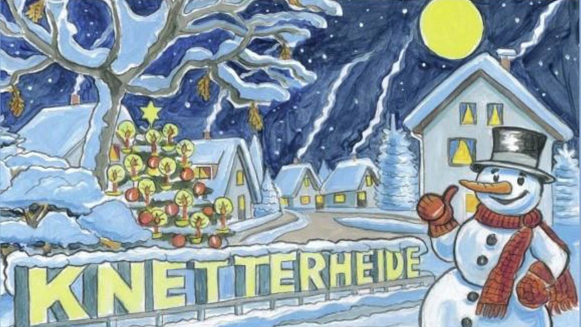 Interessengemeinschaft Knetterheide lädt zum "Knetterheider Weihnachtsmarkt" ein. Grafik: © Heike Görder