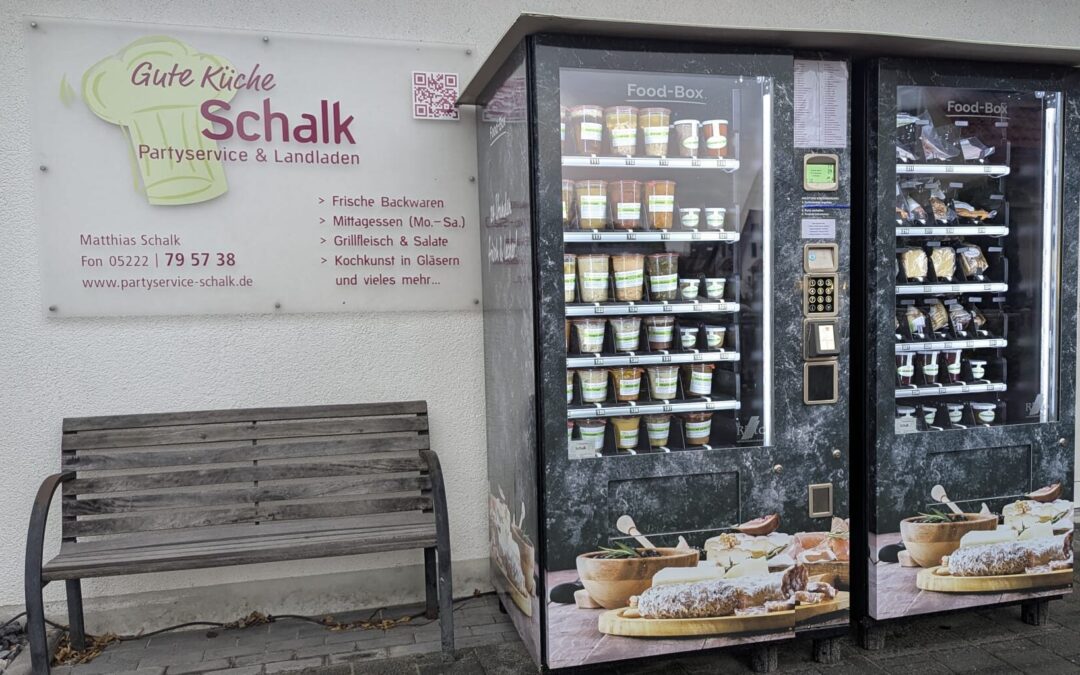 Neuer 24-Stunden-Verkaufsautomat bei Partyservice Schalk eröffnet