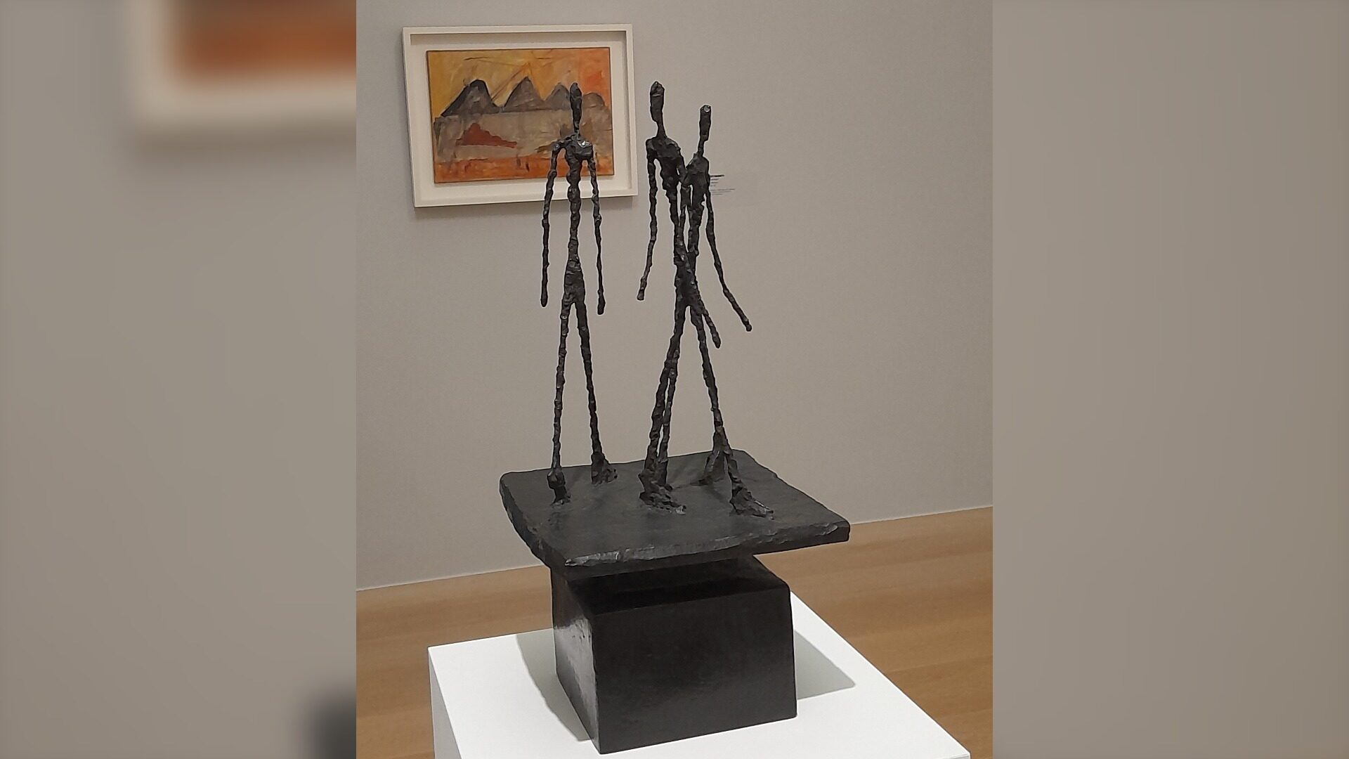 Die 3 Schreitenden - von Alberto-Giacometti.  Foto: Privat