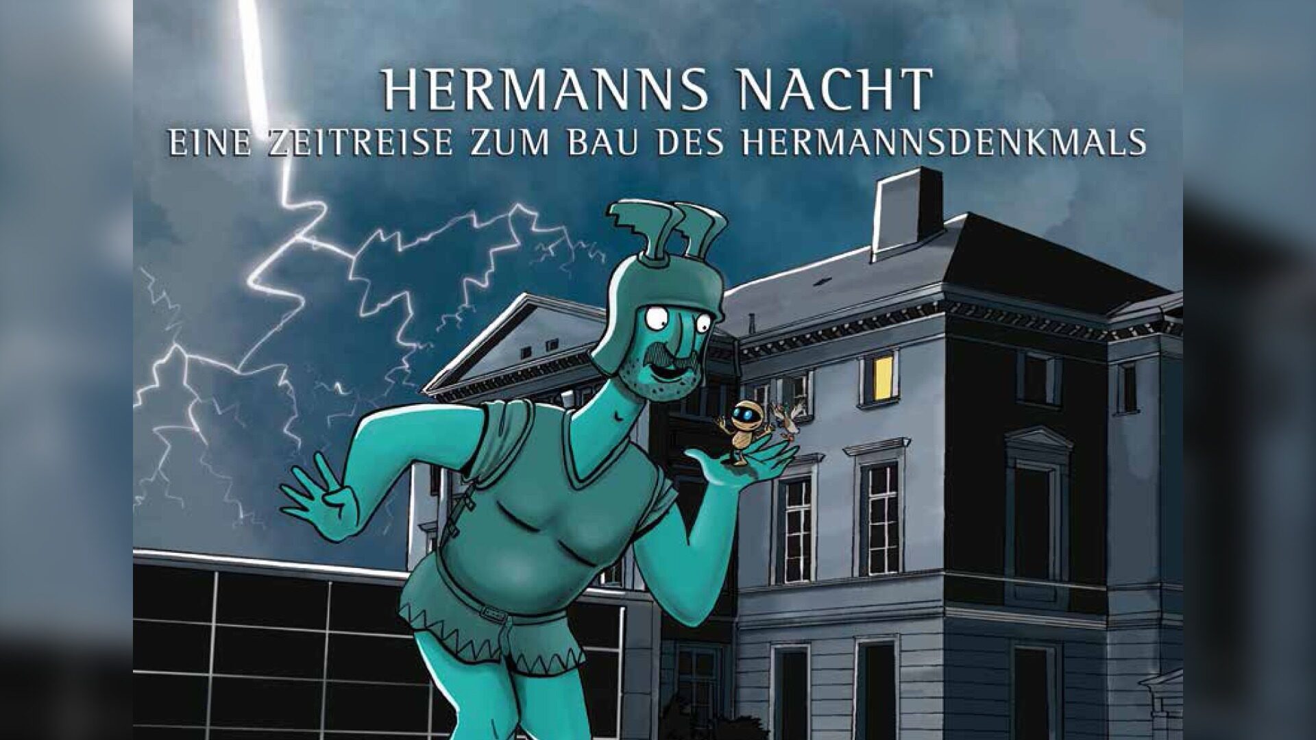 "Hermanns Nacht- Eine Zeitreise zum Bau des Hermannsdenkmals" . Coverfoto: André Sedlaczek