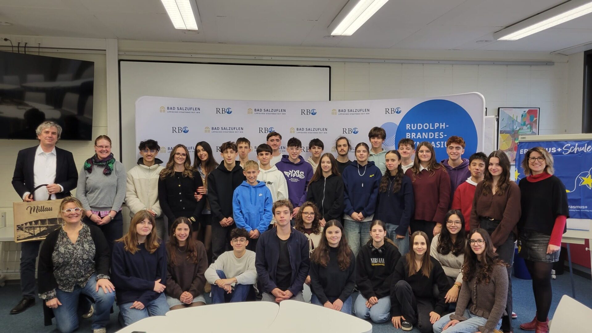 Der jüngste Besuch der Schülerinnen und Schüler des Lycée Jean Vigo am Rudolph-Brandes-Gymnasium.  Fotos: Privat