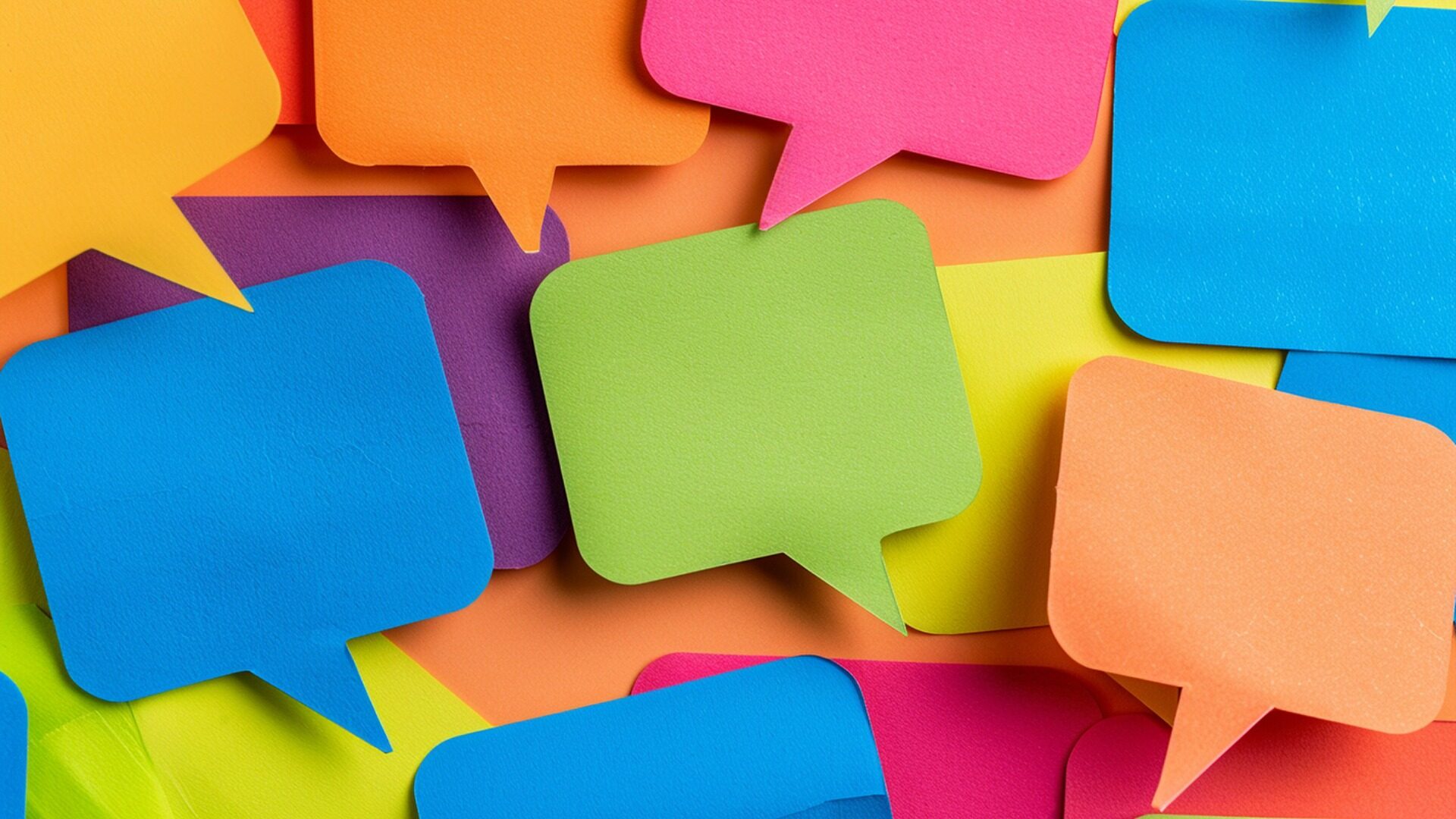 In aller Munde - Colorful Speech-Bubbles. Foto: WRM