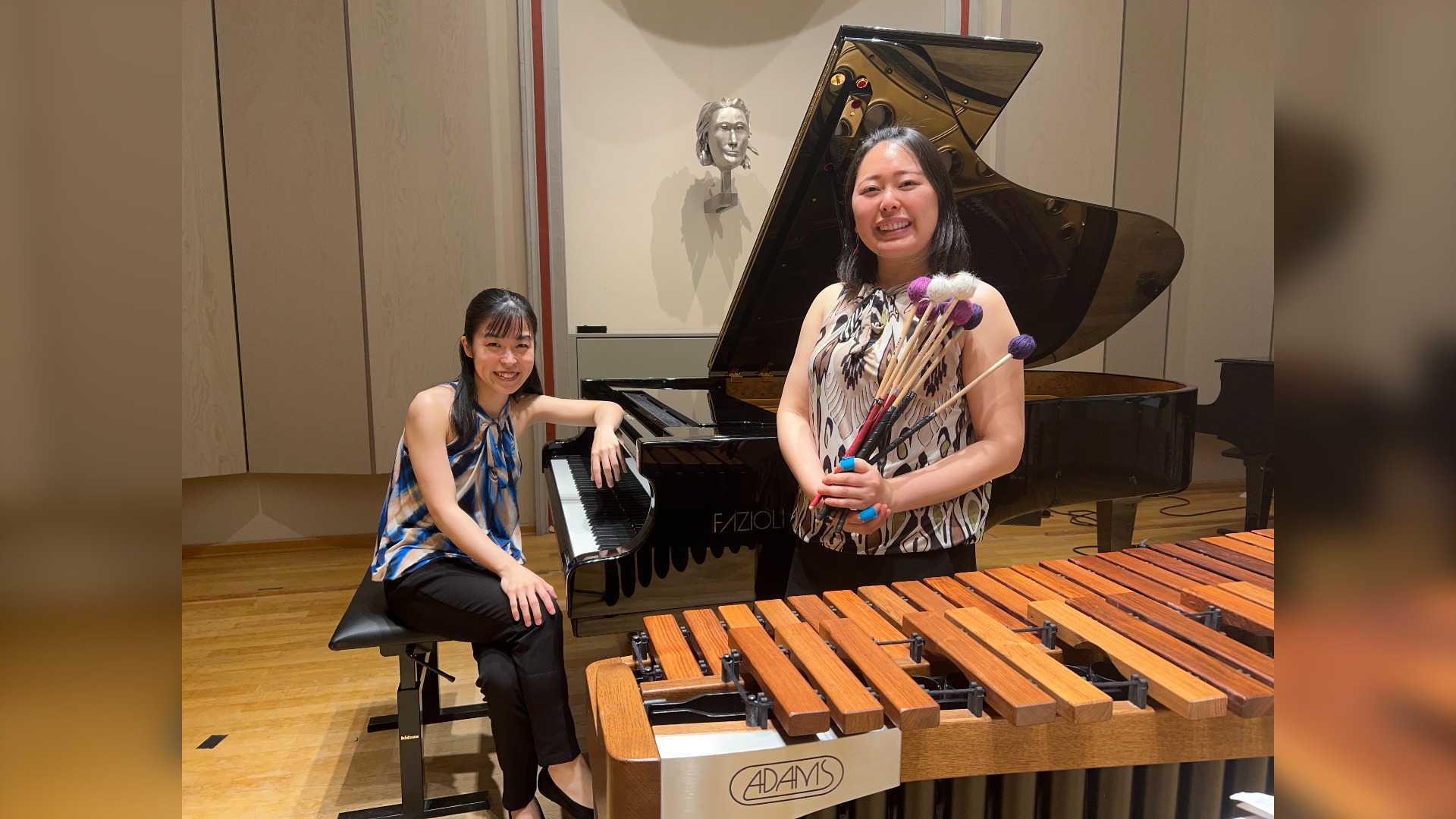 Das Duo Miruka präsentieren "Marimba und Klavier im Dialog". Foto: Kirchengemeinde Bergkirchen