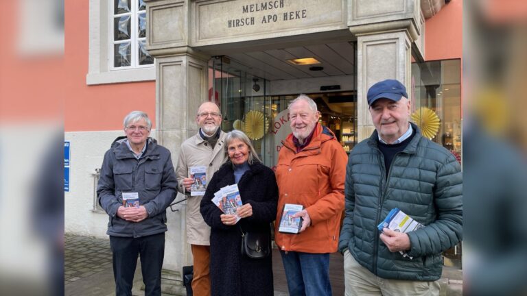 Stadtführungsteam Oerlinghausen (v.l.): Manfred Kleß, Winfried Aukamp, Heidrun Bungard,Wilfried Kohlmeyer und Horst Biere. Fotos: Stadt Oerlinghausen