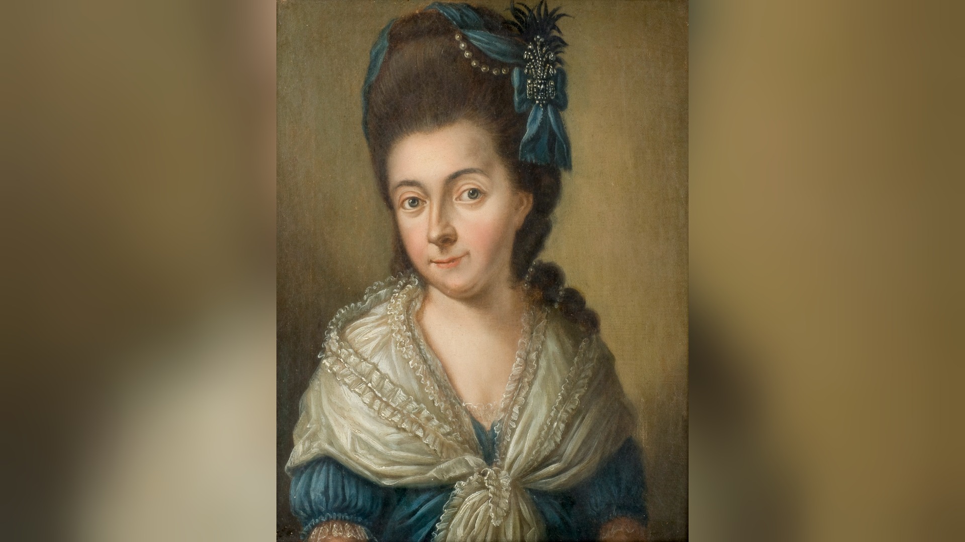 Casimire zur Lippe, geborene Prinzessin von Anhalt-Dessau (1749 - 1778),Gemälde von Leopold Matthieu. Fotos: Lippisches Landesmuseum Detmold