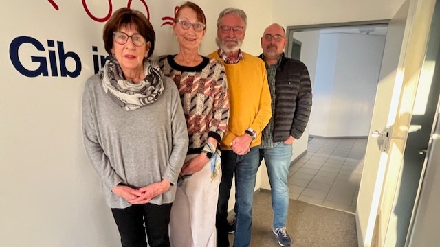 Jahreshauptversammlung – Der Vorstand (v.l.): Hannelore Rehleff, Dr. Astrid Libuda-Köster, Arnd Köster und der Vorsitzende des Stadtverband Andreas Woite.