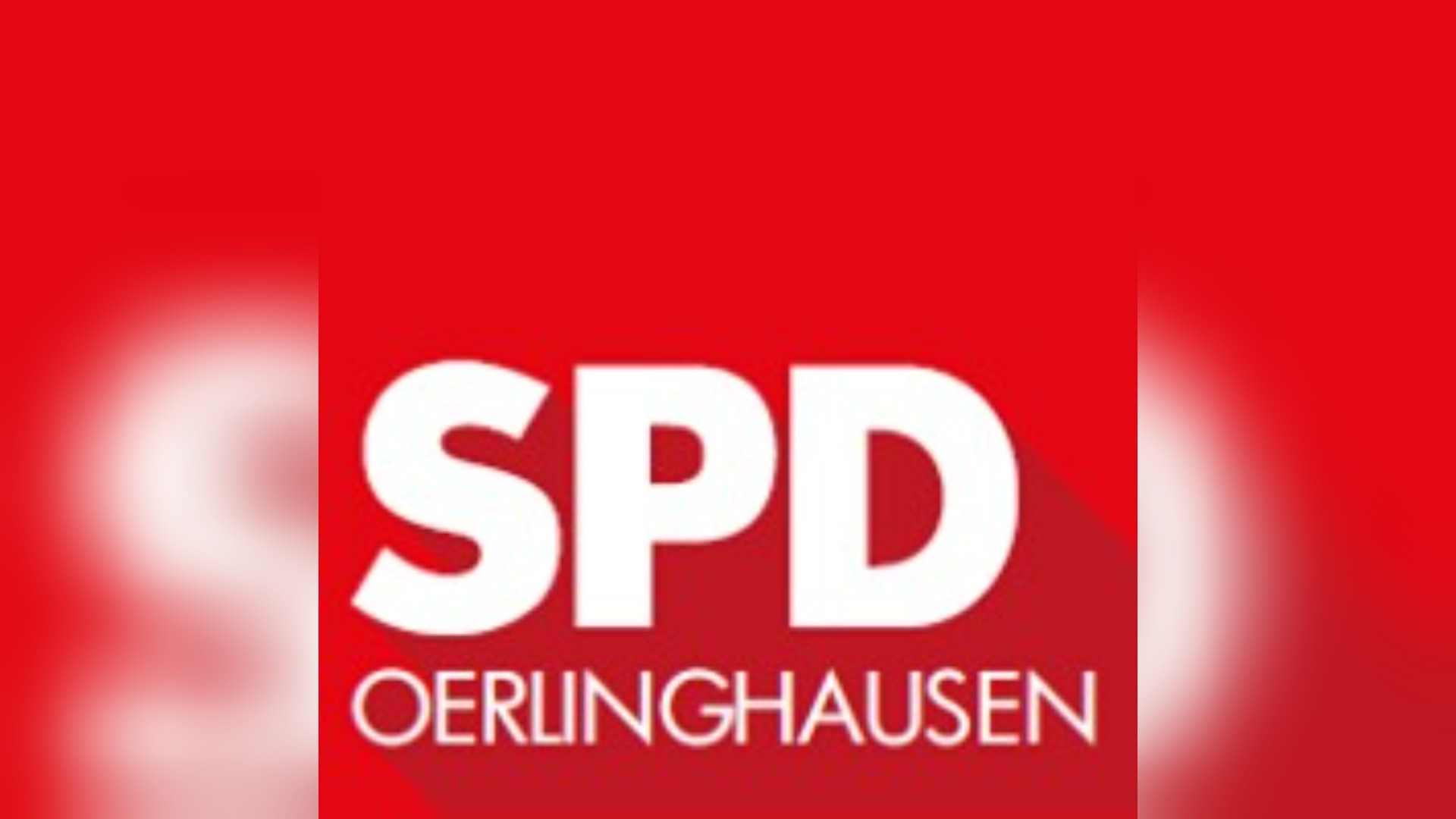 Rotes Logo mit dem weißen Schriftzug SPD und darunter OERLINGHAUSEN